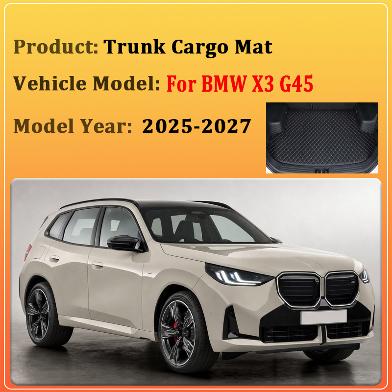 Rear Trunk Mats For BMW X3 202 - Leather Cleaner Interior 评论和价格